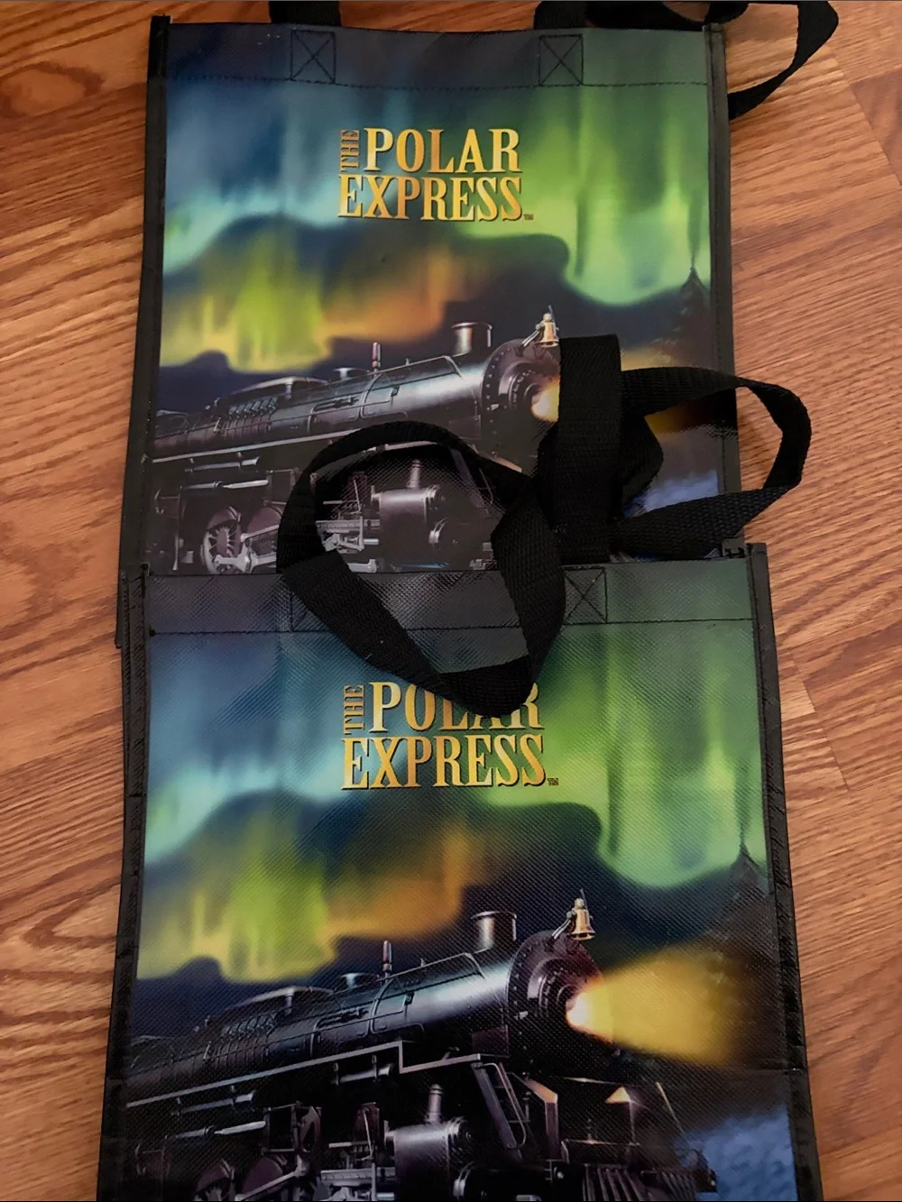 The Polar Express Duffel Tote Bag - Green/Blue